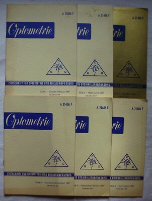 Peter Abel / Dr. W. Thiele, Optometrie. Zeitschrift für Optometrie und Brillenan