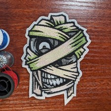 Mummy Patch Horror Movie Monster Goth Punk Embroidered Iron Patch On 3.75x2.75"