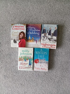 Christmas 5 Book Bundle Collection Fiction Good Read Chick Lit Winter Novel Love