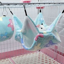 3 Layer Hamster Hanging Hammock Guinea Pig Bird Rabbit Warm Ferret Rat Nest Bed