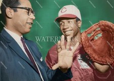 DT602 Wayne Embry - Frank Robinson Cincinnati 8x10 11x14 16x20 Colorized Photo