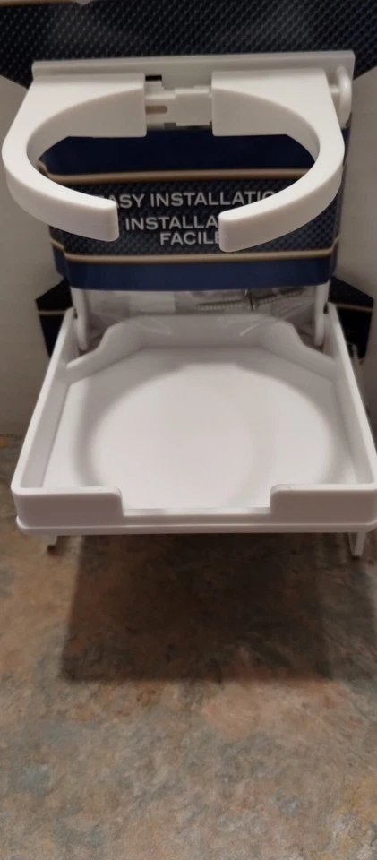 Portavasos Ajustable Plegable para Bebida Barco Marino Caravana Yate Blanco Foto 4 de 4
