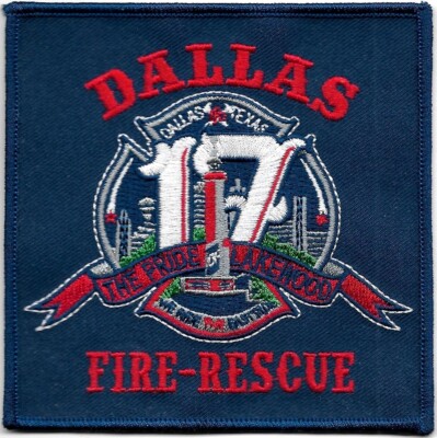 Fire Department TEXAS Patch DALLAS Engine 17 Rescue Feuerwehr Abzeichen Lakewood