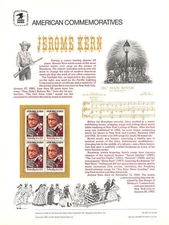 #237 22c Jerome Kern #2110 USPS Commemorative Stamp Panel