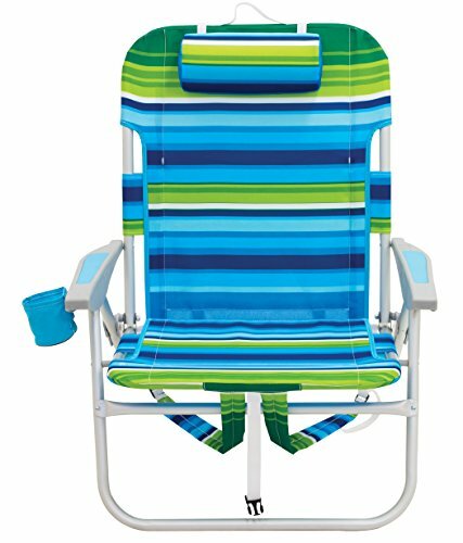 rio beach face opening sunbed high seat beach chair & lounger
