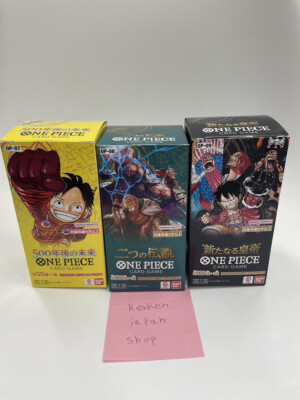 One Piece Card Game 3 Box Set OP -07 -08 -09 Booster Box Japanese