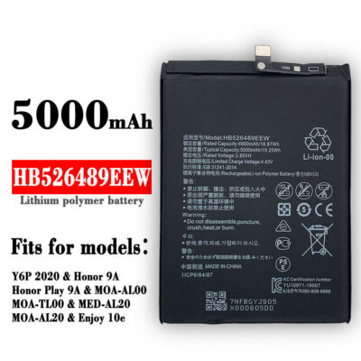HB526489EEW New Battery For Huawei Y6P Changwan 9A MOA-AL00 MOA-TL00 Enjoy 10e