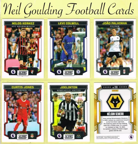 Panini 2023-24 ☆ SCORE PREMIER LEAGUE SOCCER ☆ Football Cards #1 to #200
