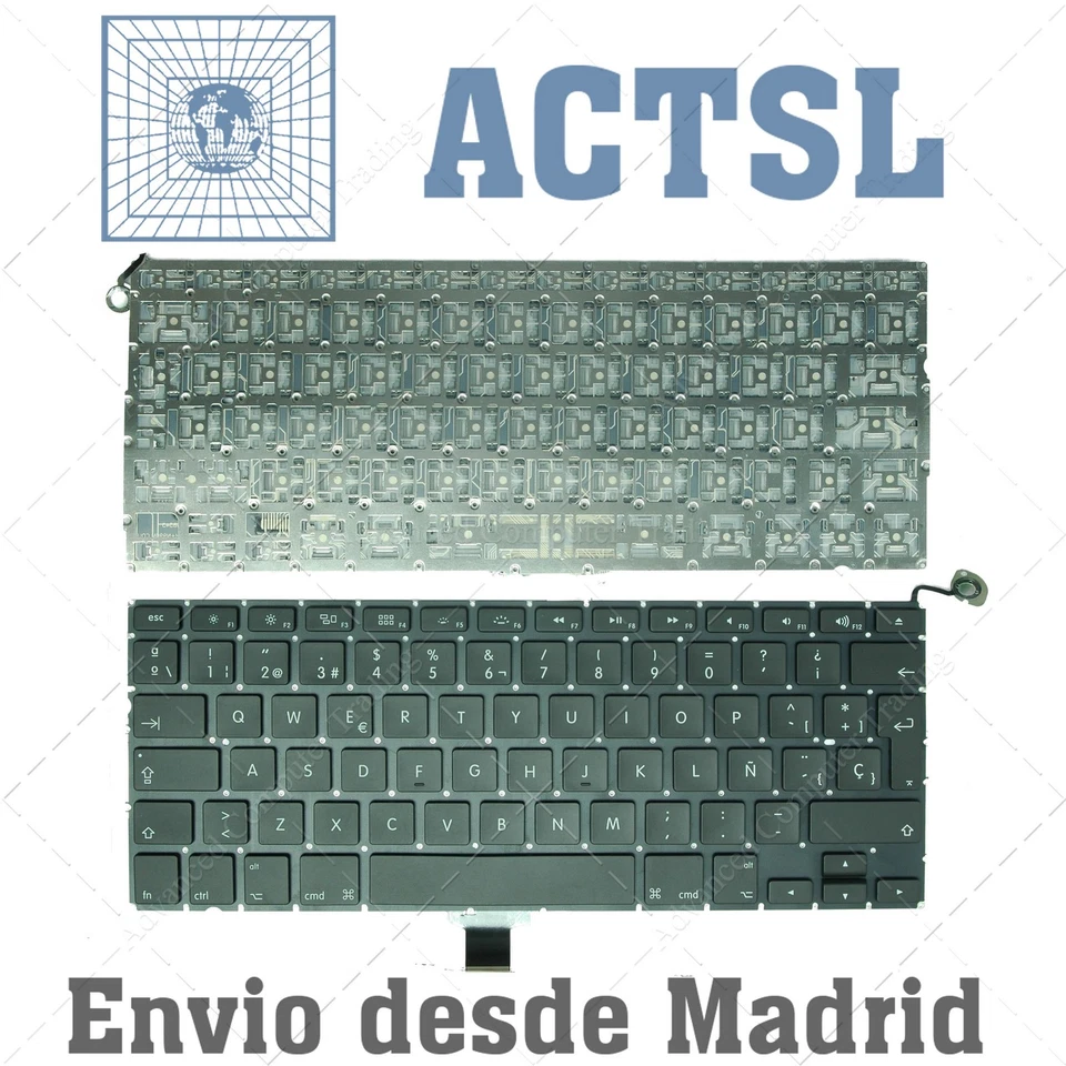 ADVANCED COMPUTER TRADING Teclado Español para Apple MacBook Pro 13" A1278 (2009-2012)