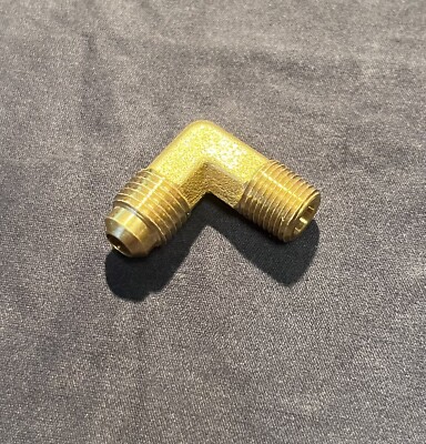 Messing Verschraubung 90 Grad Winkel SAE 45 Grad 1/4 Zoll auf 1/8 Zoll NPT