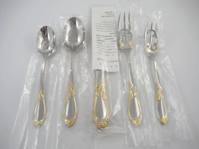 Yamazaki CACHE GOLD Accent Stainless Steel Glossy Flatware Your Choice of Pieces