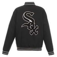 MLB Chicago White Sox  Poly Twill Jacket Embroidered Patch Logos JH Design Navy