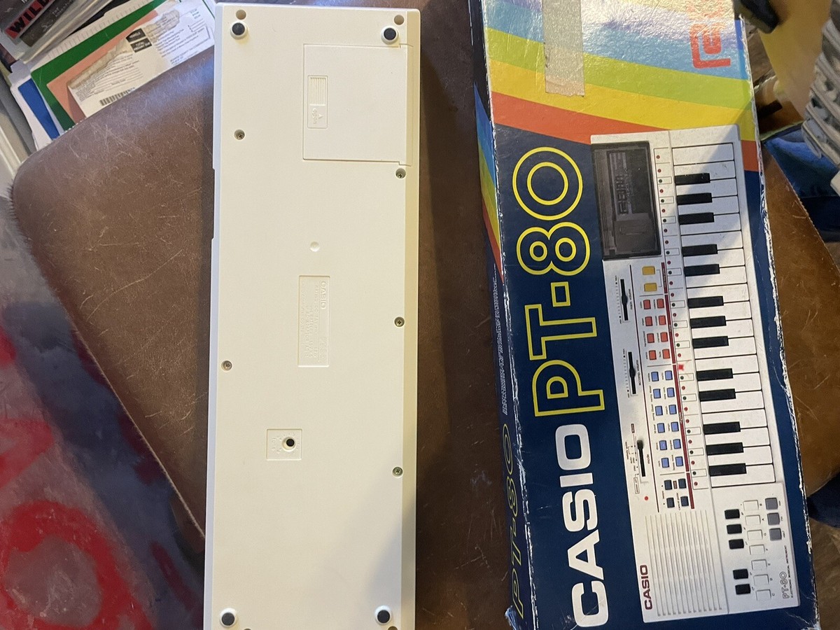 Vintage Casio PT-80 Mini Electronic Keyboard and Original
