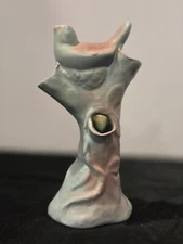 Rosemeade Pottery Bird on Nest Vase-bud vase