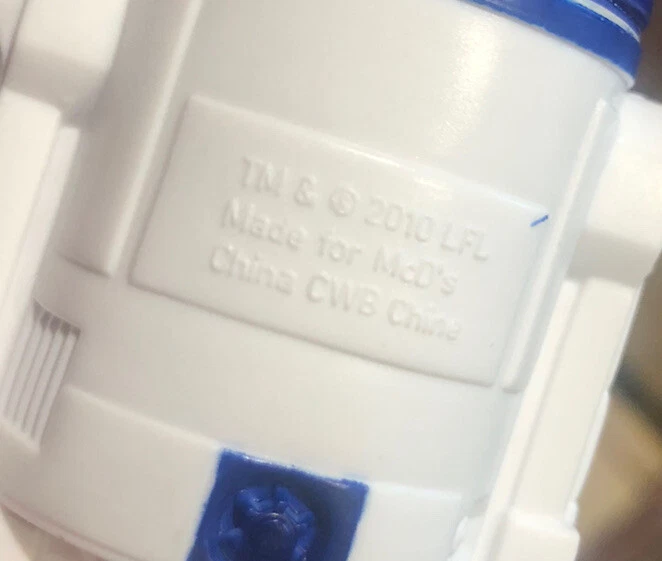 R2-D2 Star Wars 2010 Figura de Juguete Llavero Clip-On Pestillo McDonalds Happy Meal Droid Foto 4 de 4
