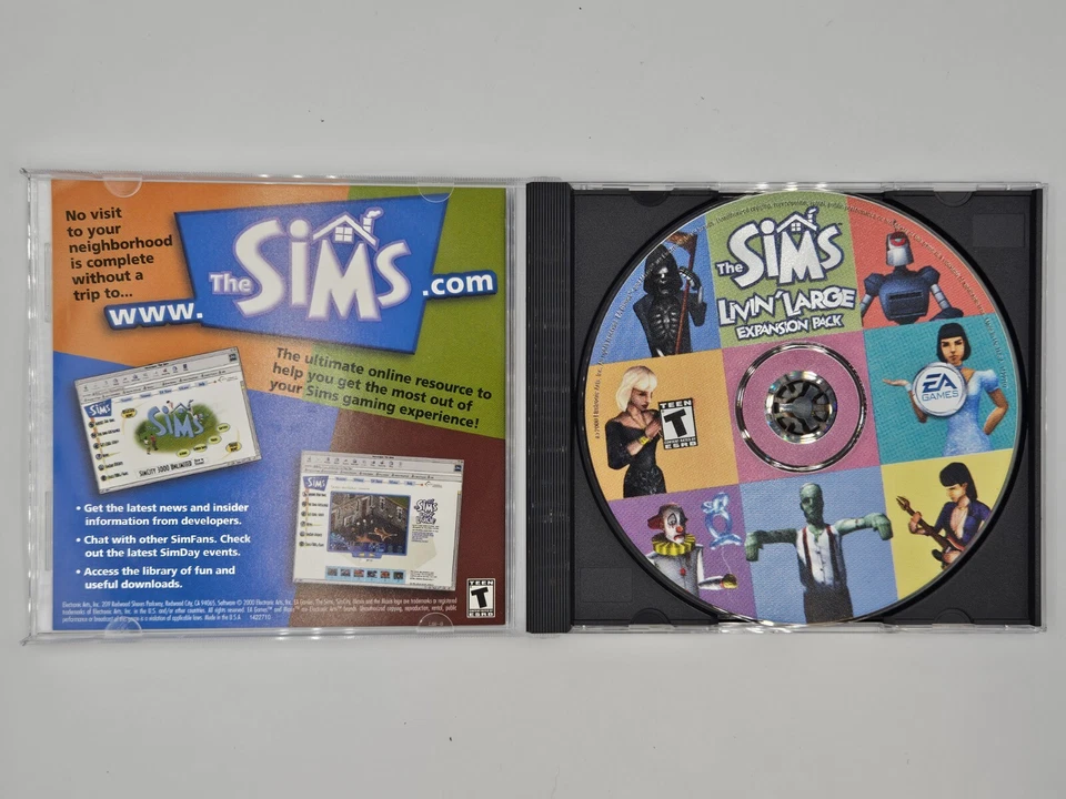 The Sims: Livin’ Large Expansion Pack – PC CD-ROM (EA, 2000) VERY GOOD - Image 2 of 3