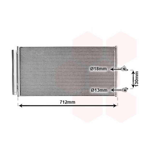 VAN Wezel Klimakondensator KlimakÜHler Passend FüR Volvo S60 S90 V60 V90 XC60-image