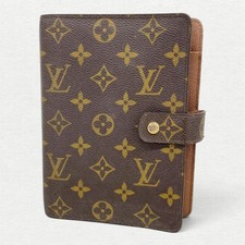 Louis Vuitton R20105 Monogram Canvas Agenda MM Day Planner Cover Brown