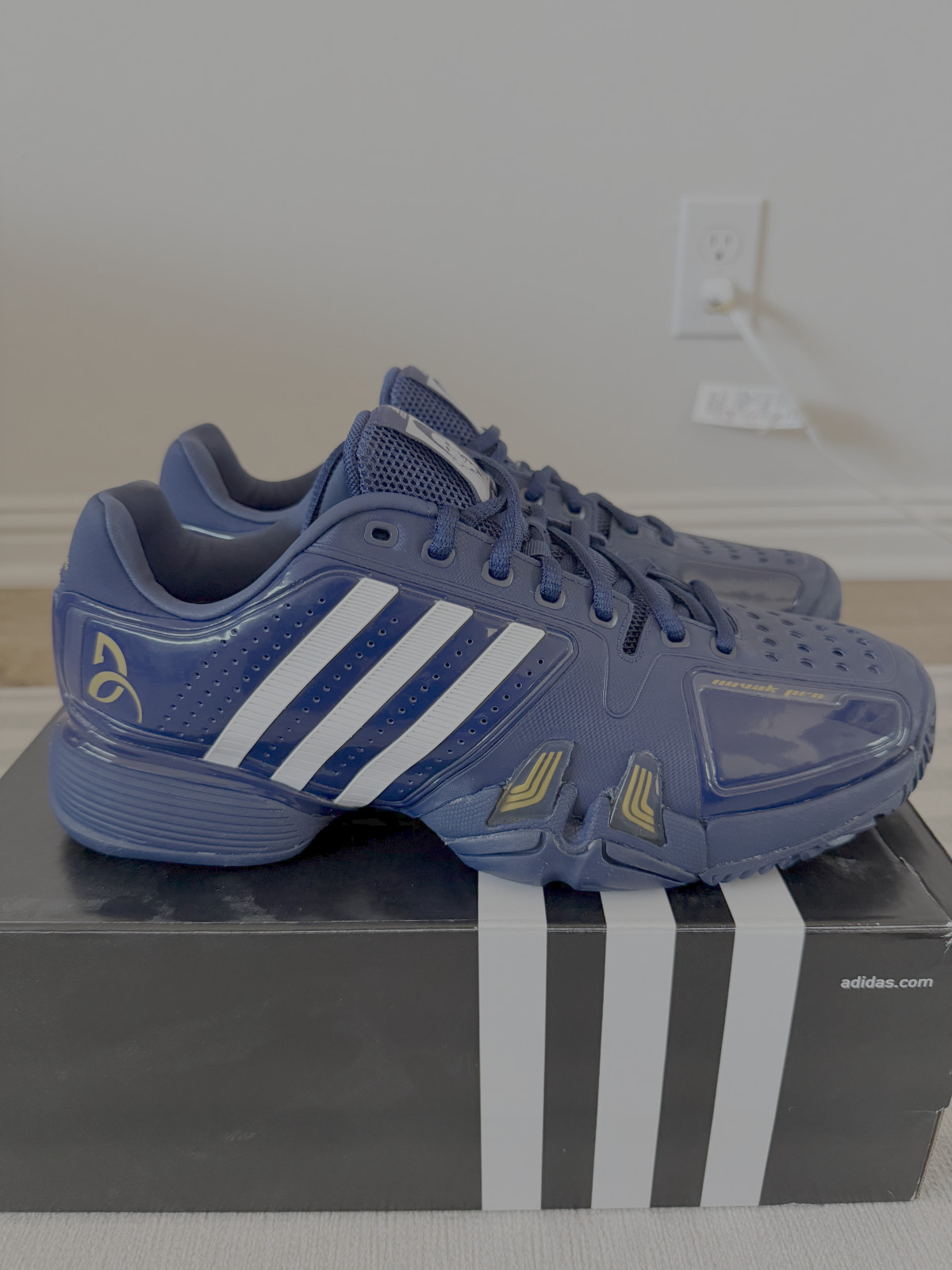 Adidas Novak Pro Barricade Size 9 Tennis Shoe Djokovic BRAND