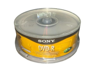 Sony AccuCORE DVD-R 4.7GB 16x Recordable 25-Pack Spindle 25DMR47LS4