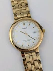 Vtg NEW OLD STOCK Lorus Gold Tone Quartz Analog Date Watch 35.5mm Mens V532-6G80