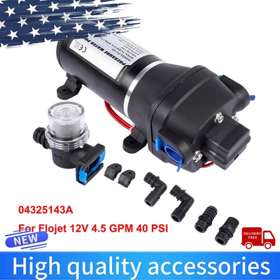 #ad 04325143A 12V Water System Pump Deck Wash 4.5 GPM 40 PSI for Flojet BRAND NEW $72.55