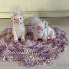 Dreamsicles Pigs Figurines Signed Kristin Cast Art Industries Set of Two