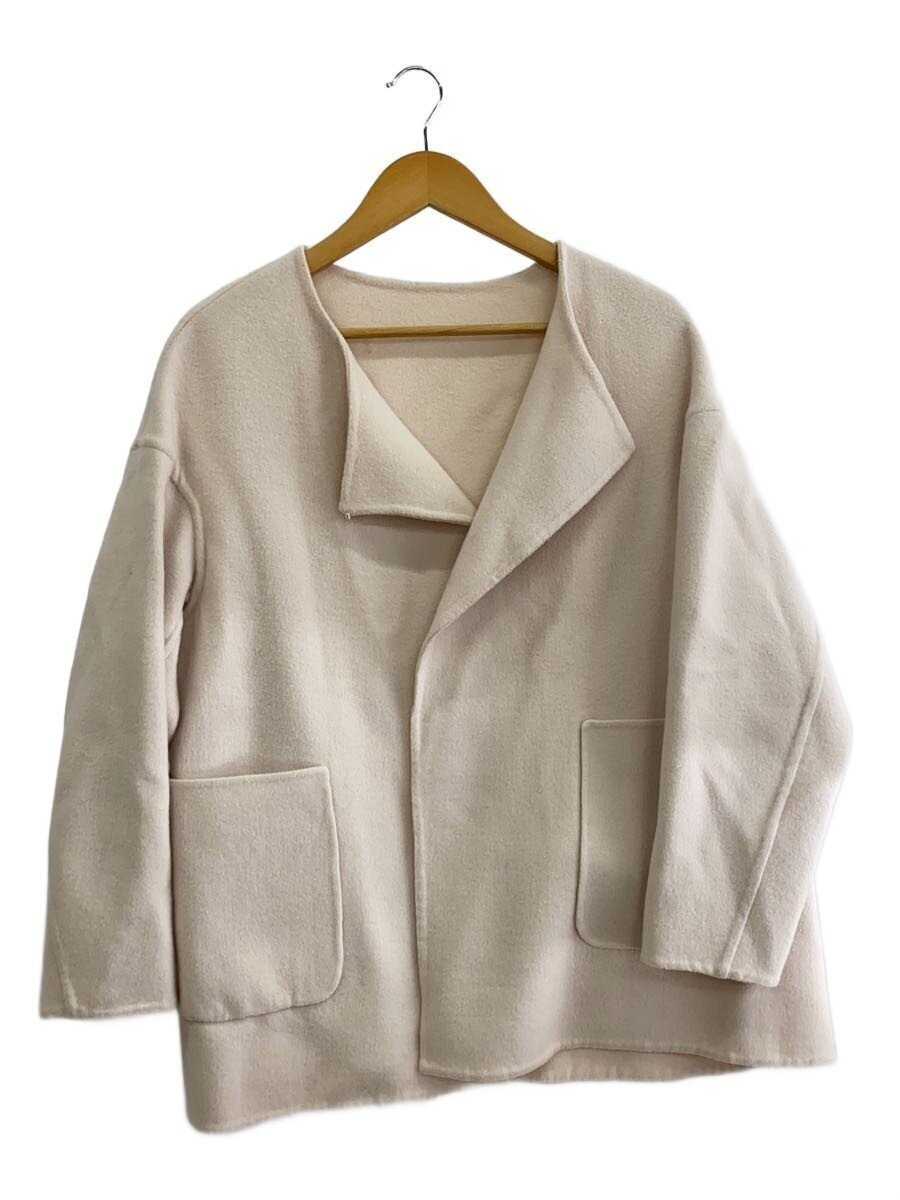 Estnation Double Face No Collar Coat/36/Wool/Pnk/Plain/82-109-01-090021// 22201