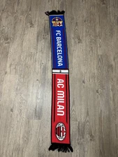 FC Barcelona Vs AC Milan Champions Tour Scarf 2024