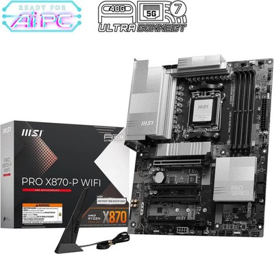 (Factory Refurbished) MSI PRO X870-P WIFI DDR5 PCIe 5.0 ATX AMD AM5 Motherboard