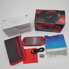 PSP 3000 Rough Shape Red Black Incomplete Value Pack Region Free Japan Import