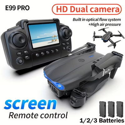 E99 PRO Drone With Remote Control Dual Camera Obstacle Avoidance Foldable Arms