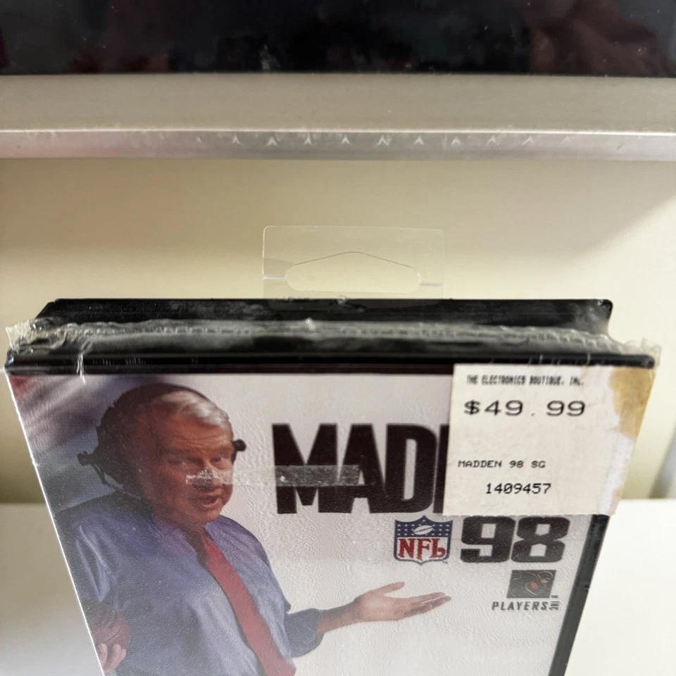 Brand New Factory Sealed Madden Football NFL 98 (Sega Genesis, 1997) John Madden - Image 3 of 4