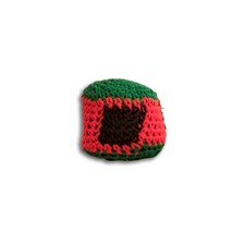 Watermelon Colors Crochet Hacky Bag Sack 2in Acrylic Sealed Liner Footbag