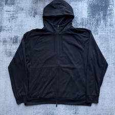 Nike Dri-Fit UV Full Zip Versatile Mens Hoodie Black XL Zip Pockets FZ0967-110