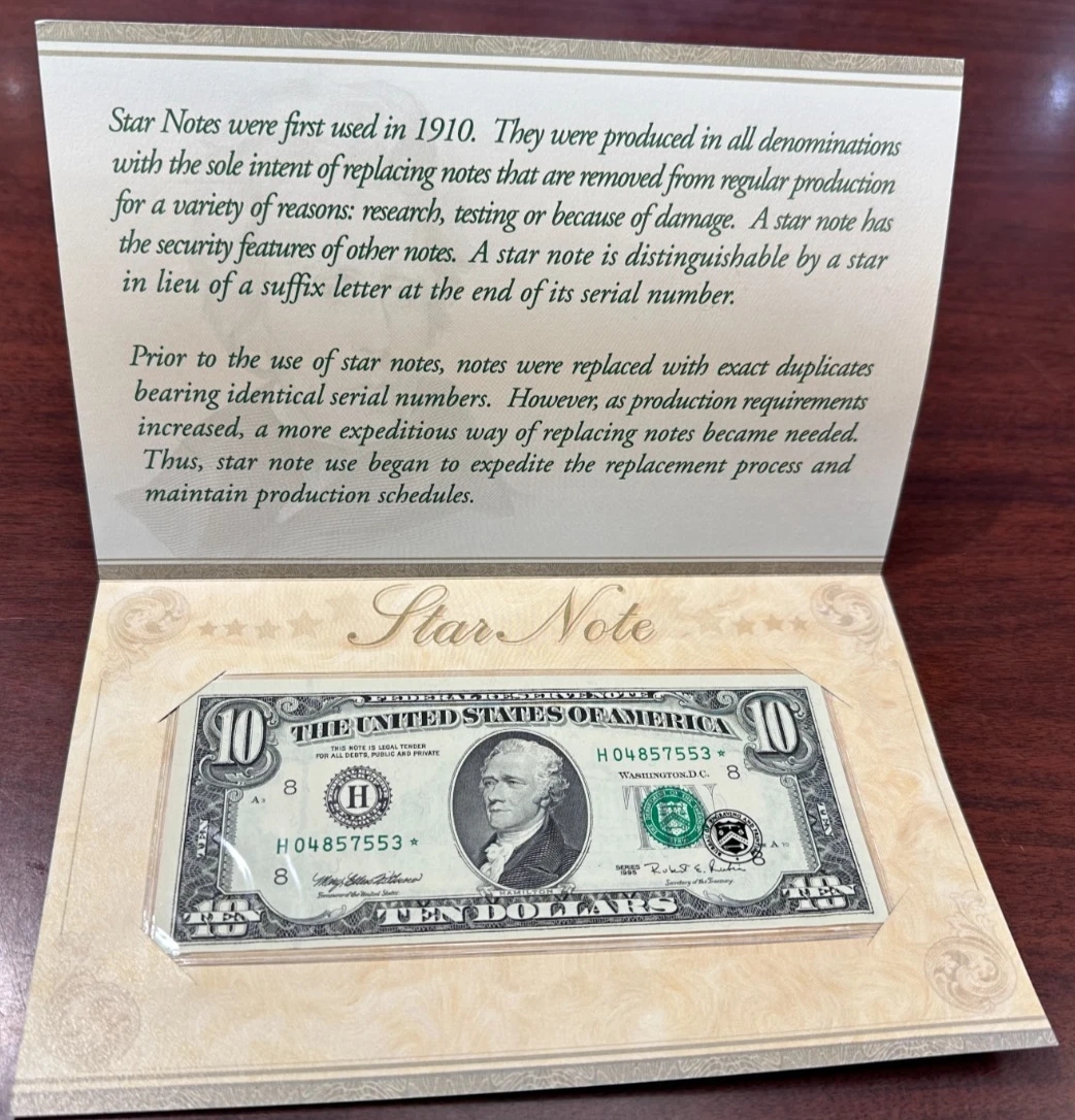 Uncertified $10 1995 US Federal Reserve Small Notes for sale | eBay