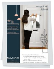 Easydoor blind for glazed doors quick fix instant blind white half door standard