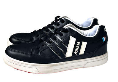 Asham Curling Shoes CL17 Club Ultra Lite Women s 7 Black White RDS Slider