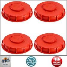 IBC Tote Lid Cover 4 Pack 6.5" IBC Tank Cap with Vent Hole for Liquid Chemical