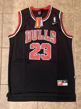 Michel Jordan Chicago Bulls Jersey #23 Size XL  black and red