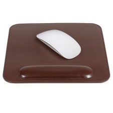 Londo Leather Mouse Pad with Wrist Rest   Ergonomic Support, Non-Slip Base