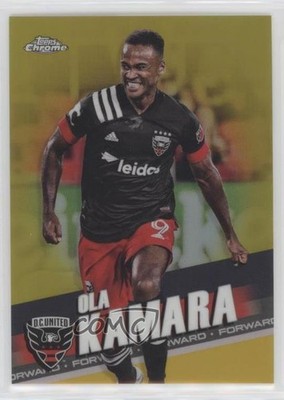 2022 Topps Chrome MLS Gold Refractor 15/50 Ola Kamara #168 p6a
