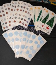 Vintage Creative Memories Stickers Christmas Lot Of 18 Strips 3 Designs  2