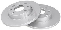 2X Bremsscheibe A.B.S. 15748 FüR T85 Opel Kadett Astra TR J82 CC Corsa Chevrolet