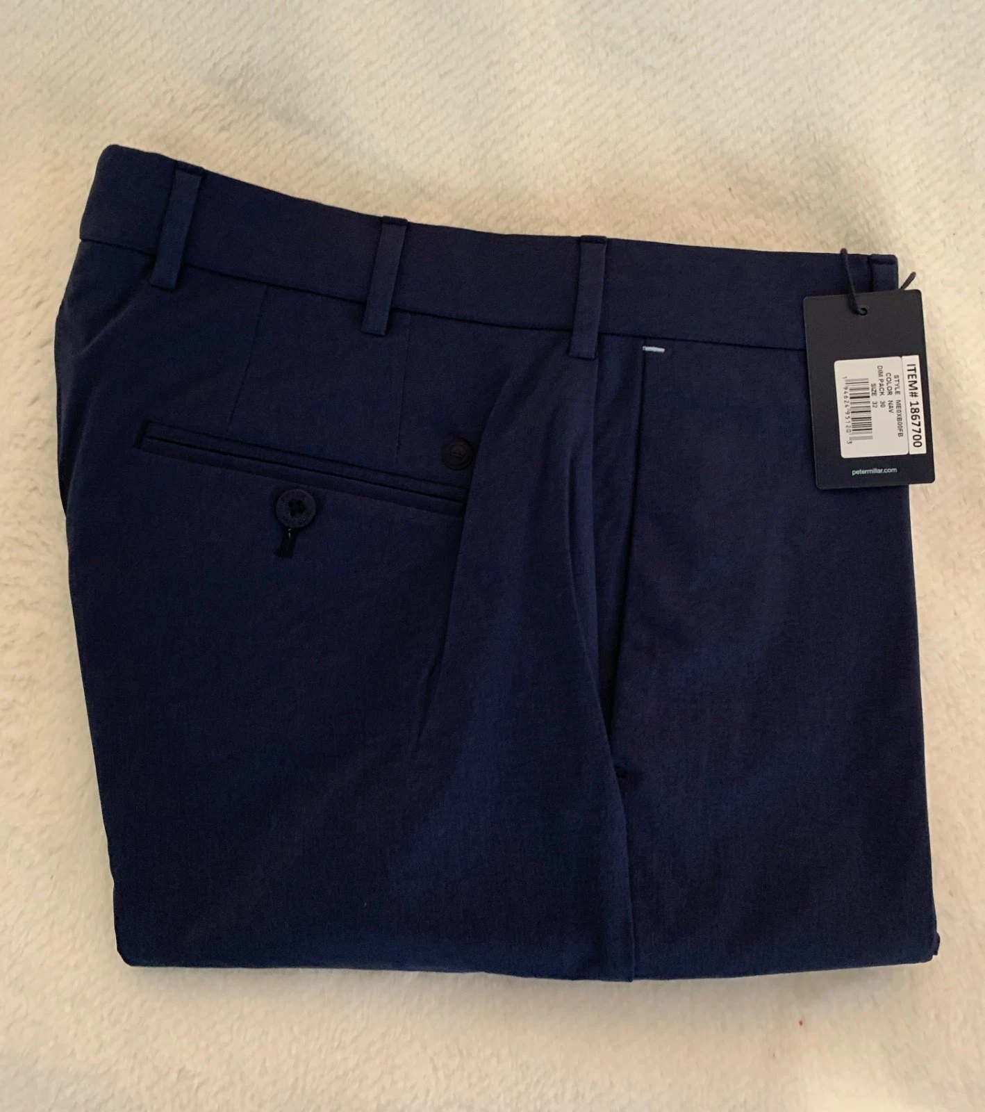 Men's Peter Millar Surge Performance Trouser Pants Navy Choose Size ME0XB00FB