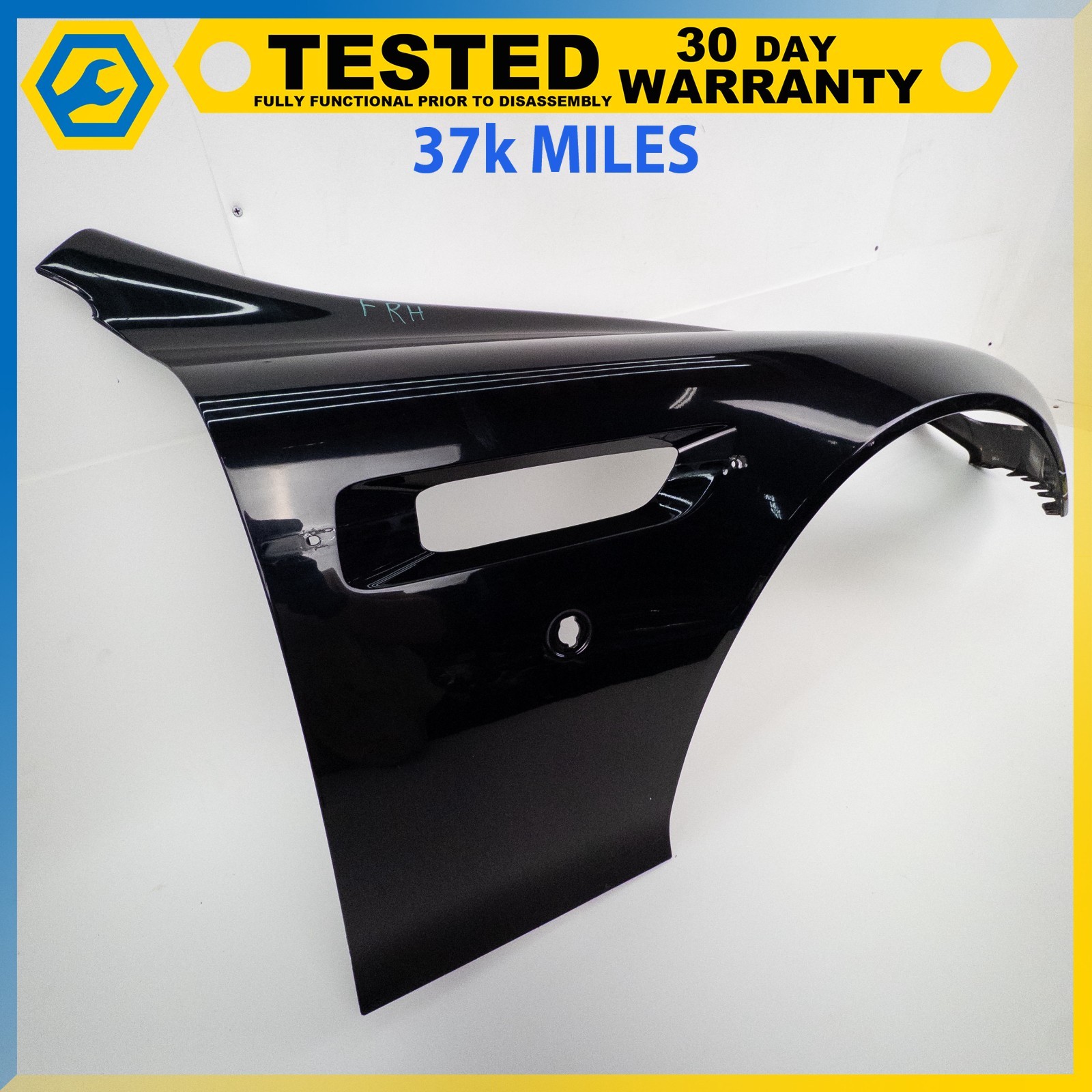 05-12 ASTON MARTIN DB9 FRONT RIGHT PASSENGER SIDE FENDER PANEL BLACK OEM