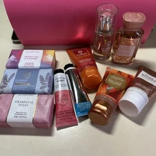 Bath & body works travel size cream, gel, mist- hand cream, cleansing bar
