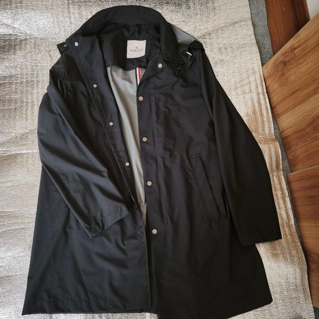 Moncler BERGERIE Sling Coat Dark Navy Size 2 thumbnail 5