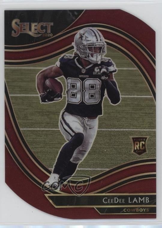 2020 Panini Select Field Level Maroon Prizm Die-Cut CeeDee Lamb Rookie RC 0m3j