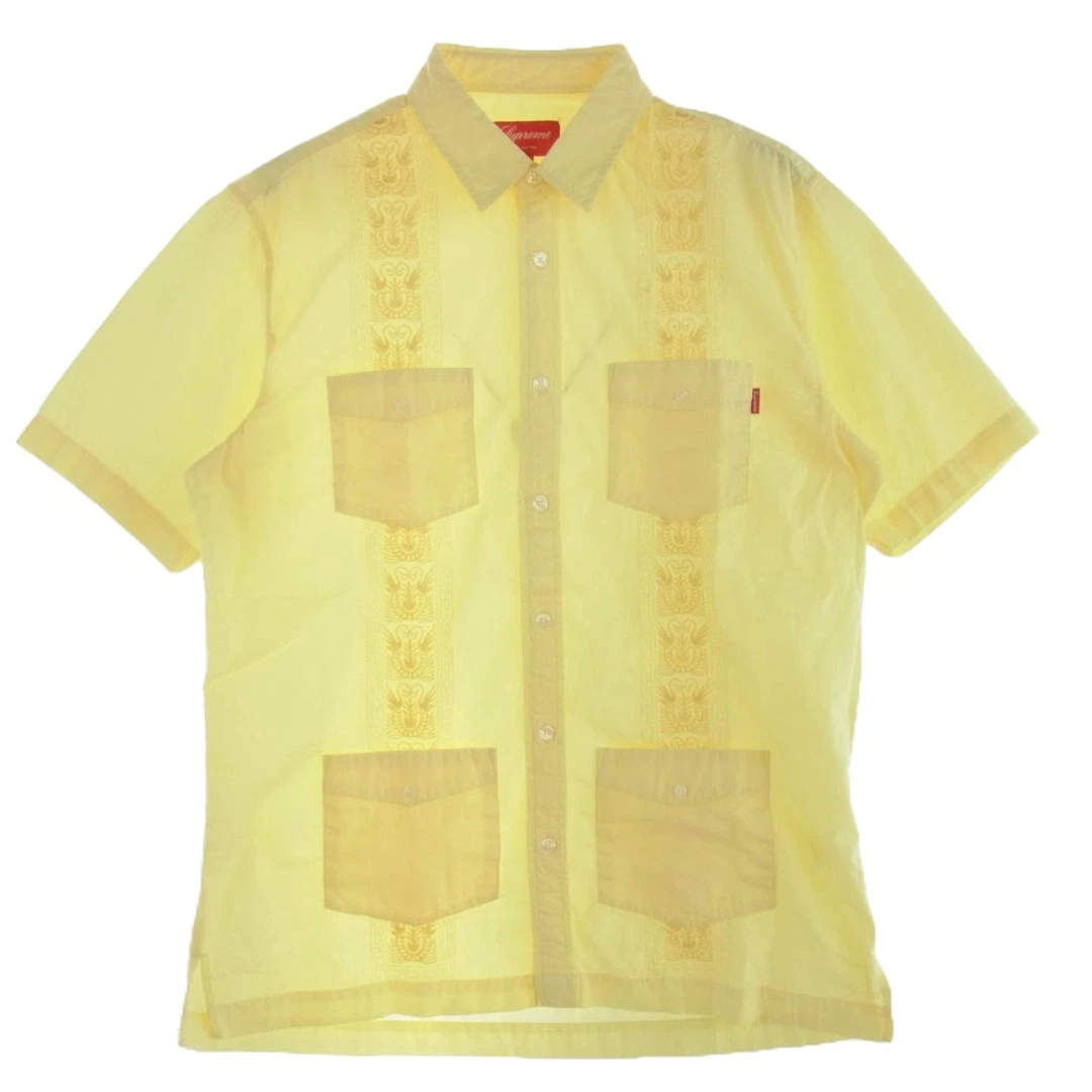 Chemise cubaine Supreme S Cuba manches courtes jaune M occasion LIFE 0